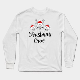 Christmas Deer - Christmas Crew Long Sleeve T-Shirt